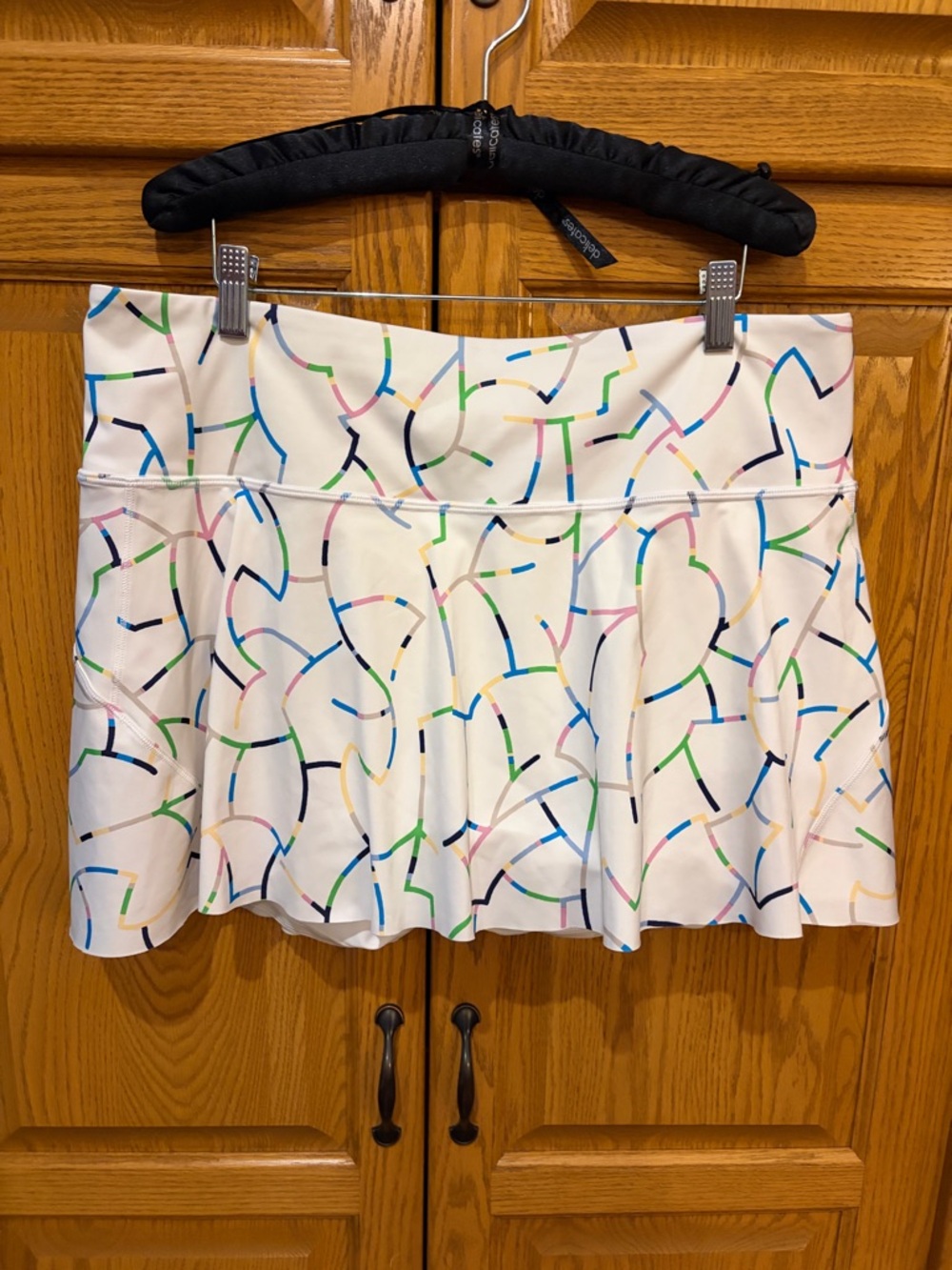 Women’s White Athleta Printed Pleated Tennis Skirt